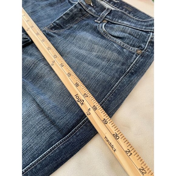 7 For All Mankind Edie Womens Y2K bootcut Jeans Size28 Actual 31W X 32.5L - Picture 8 of 11